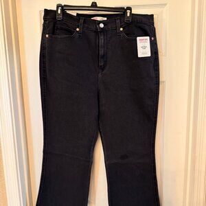 Levis Signature Heritage High-Rise Flare Black Size 12 Waist 31